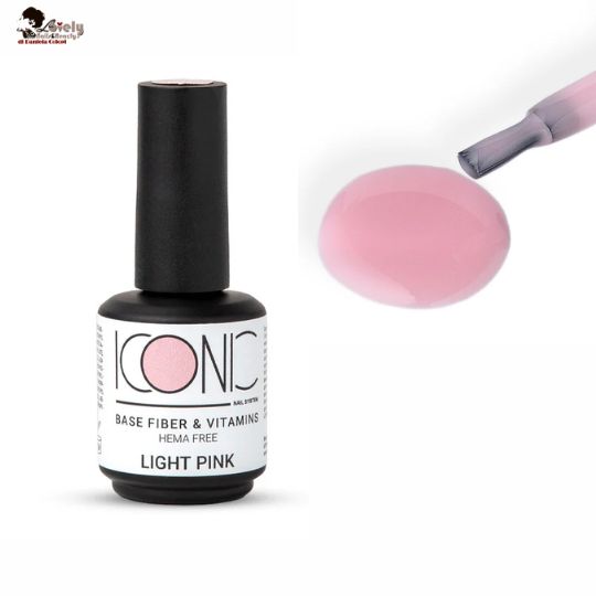 BASE Semipermanente FIBER - Light Pink - ICONIC Nail System -15 ml