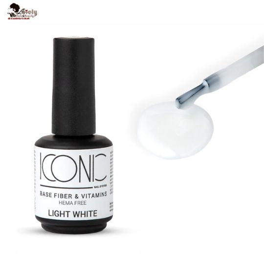BASE Semipermanente FIBER - Light White - ICONIC Nail System -15 ml