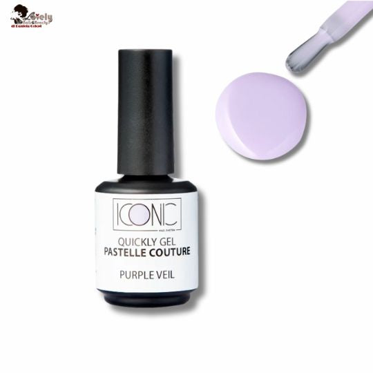 Quickly - Gel In Bottiglietta - Pastell Couture- Purple Veile - ICONIC Nail System