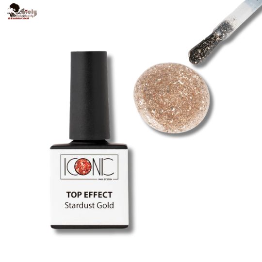 Top Effect Stardust - Gold - ICONIC Nail System - 10 ml