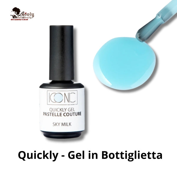 Quickly - Gel In Bottiglietta - Pastell Couture- Sky Milk - ICONIC Nail System