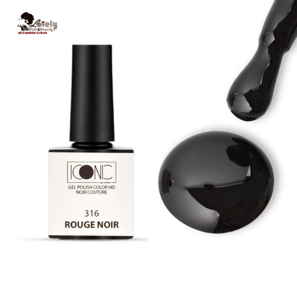 Gel Polish Color HD - 316 Rouge Noir - ICONIC Nail System - 10 ml
