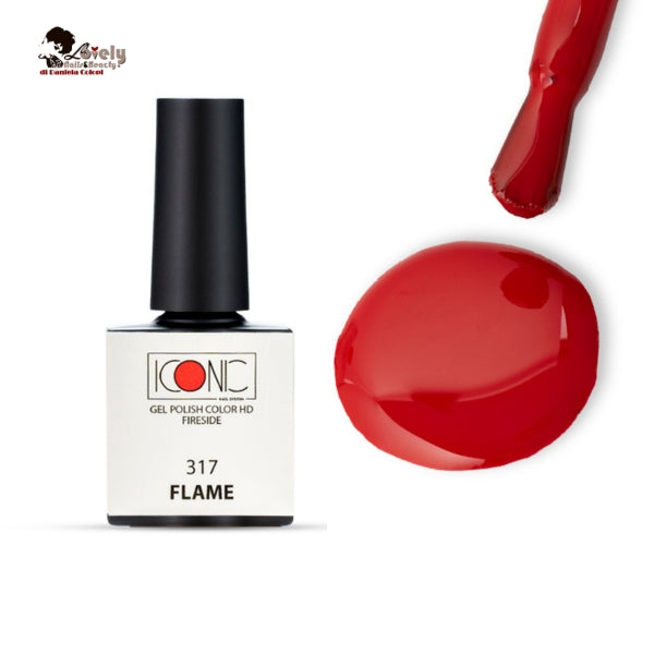 Gel Polish Color HD - 317 Flame - ICONIC Nail System - 10 ml