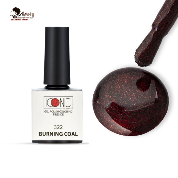 Gel Polish Color HD - 322 Burning Coal - ICONIC Nail System - 10 ml