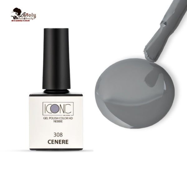 Gel Polish Color HD - 308 Cenere- ICONIC Nail System - 10 ml