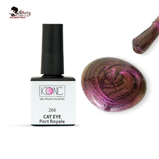 Gel Polish 266 - GEL HD - CAT EYE PORT ROYALE - ICONIC Nail System - 10 ml