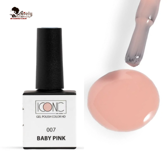 Gel Polish Color - 007 - BABY PINK - ICONIC Nail System - 10 ml