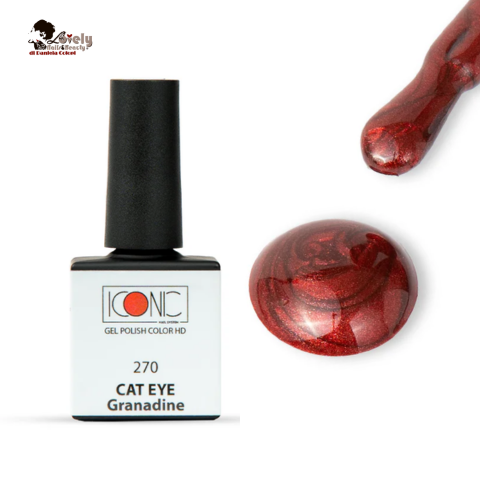 Gel Polish - GEL HD - CAT EYE 270 - GRANADINE ICONIC Nail System - 10 ML