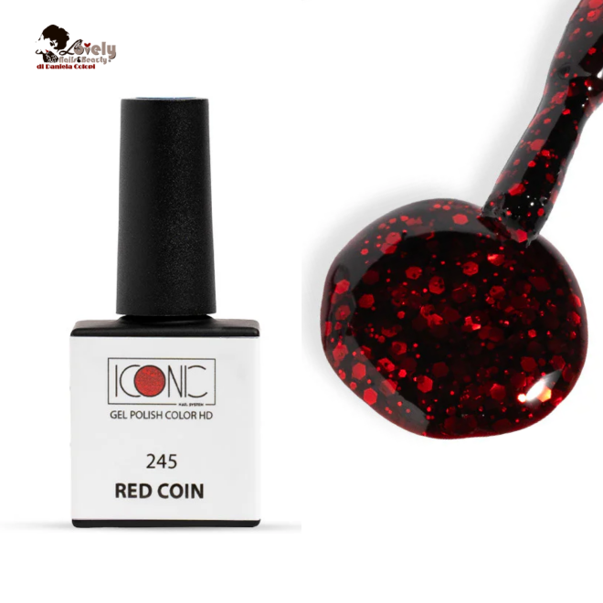 Gel Polish 245 - Red Coin - ICONIC Nail System - 8 ml