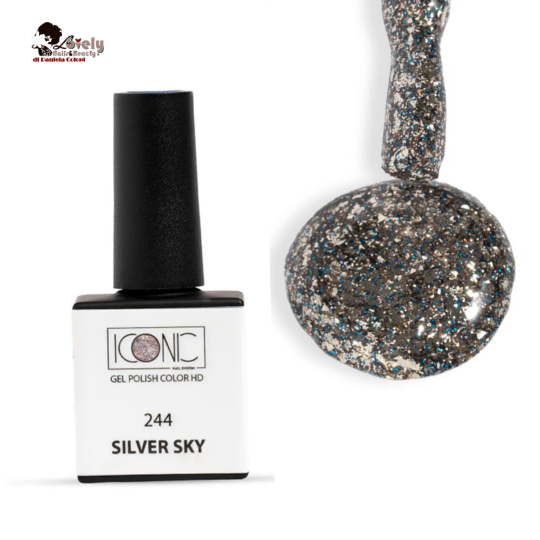 Gel Polish 244 - Silver sky - ICONIC Nail System - 10 ml