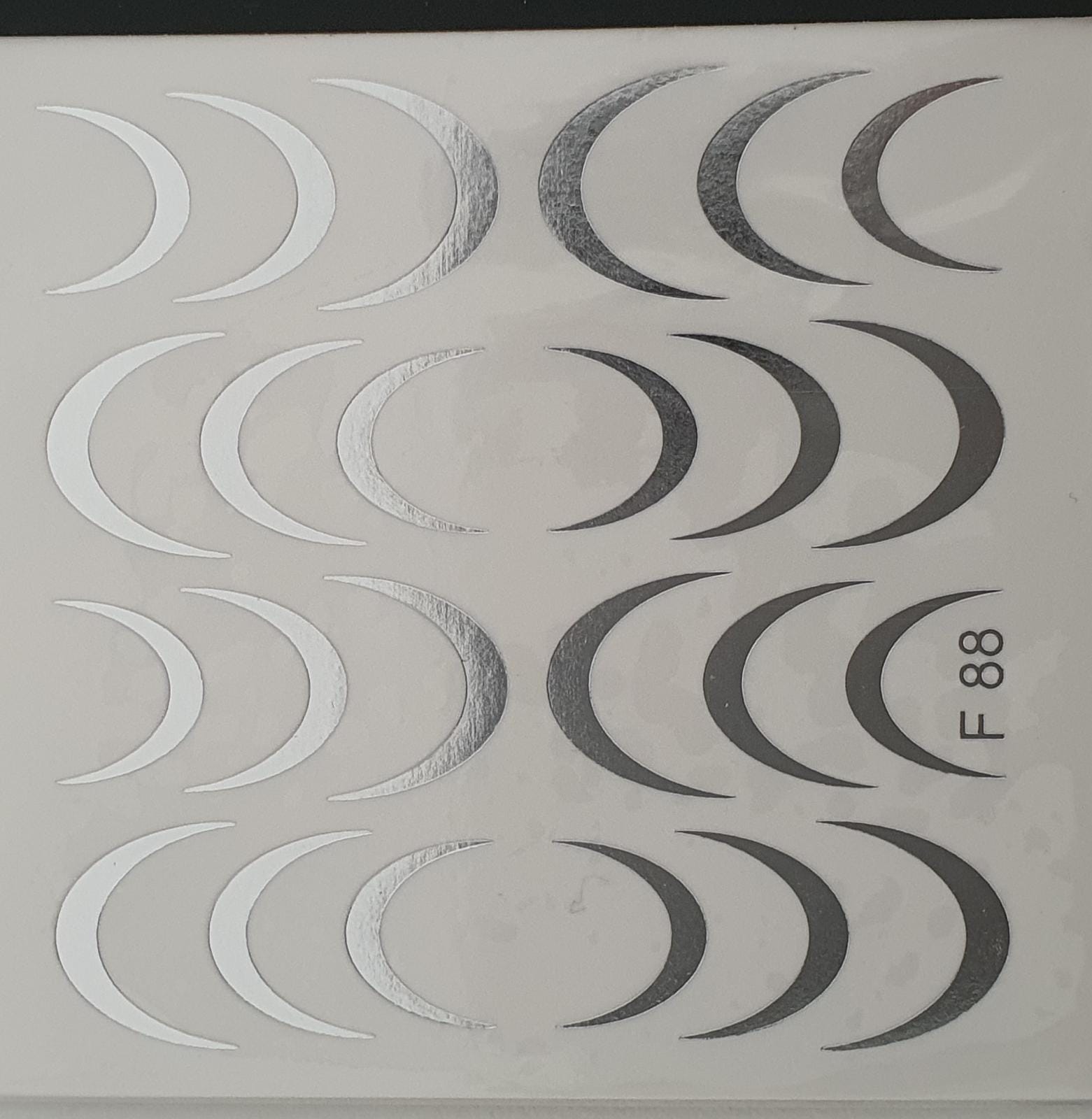 Water Decals F88 SILVER
