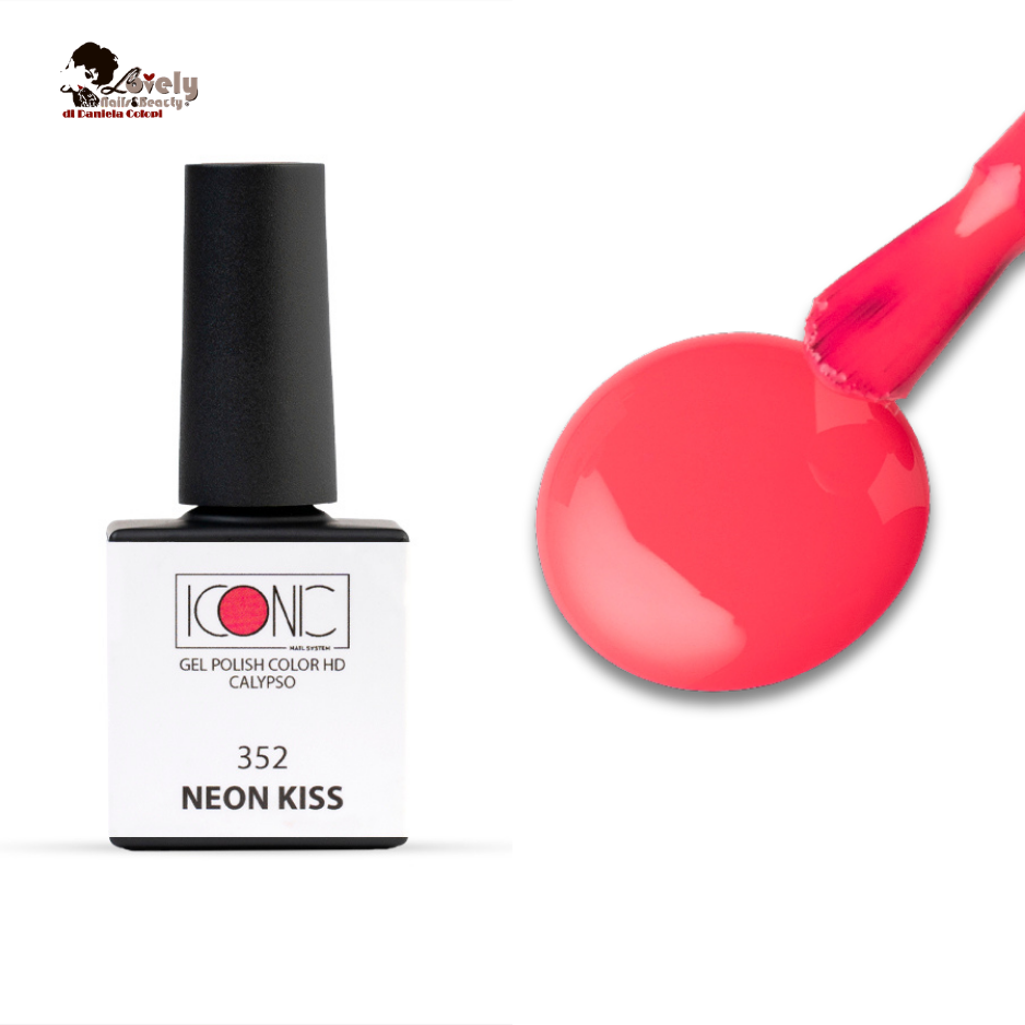 Gel Polish Color HD collezione Calyspo - 352 - Neon Kiss - ICONIC Nail System - 10 ml
