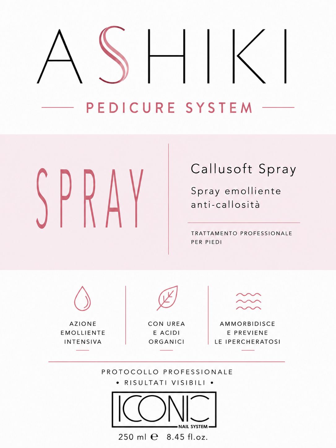 Ashiki - Pedicure system - Callus soft Spray - 250 ml