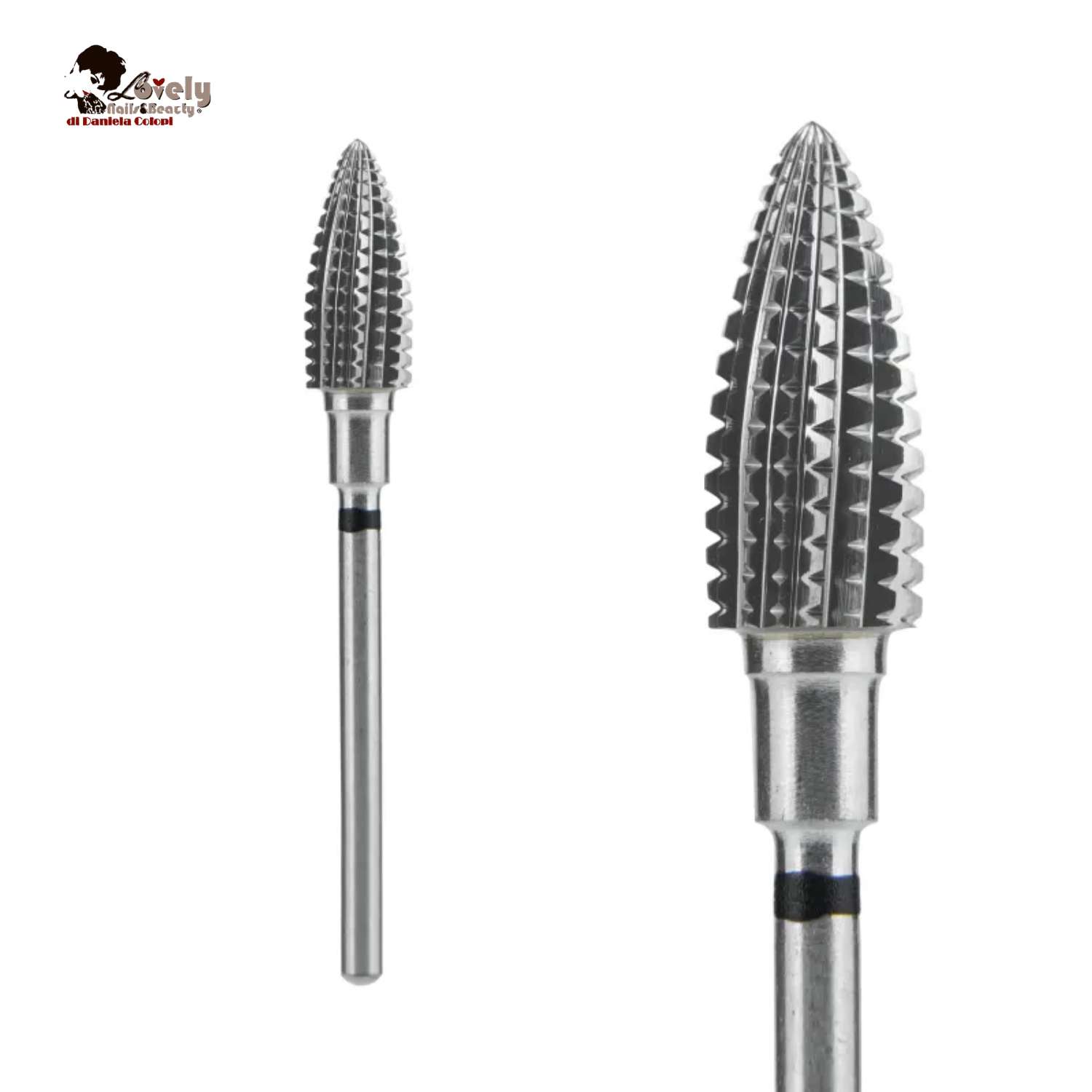 Punta Fresa STALEKS EXPERT - Carburo di Tungsteno Pigna - Nero, diametro 6 mm, lunghezza 14 mm