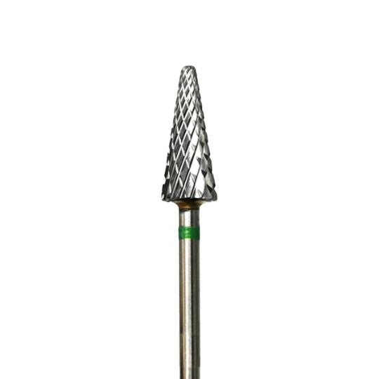 HBC-266GR.060 - Punta fresa tungsteno- Rimozione - cono verde , L14,0 mm, diametro 6,0 mm