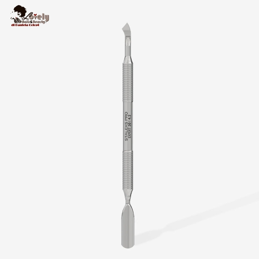 Spatola per manicure (pusher largo arrotondato + lama piegata) EXPERT 30 TYPE 4.2