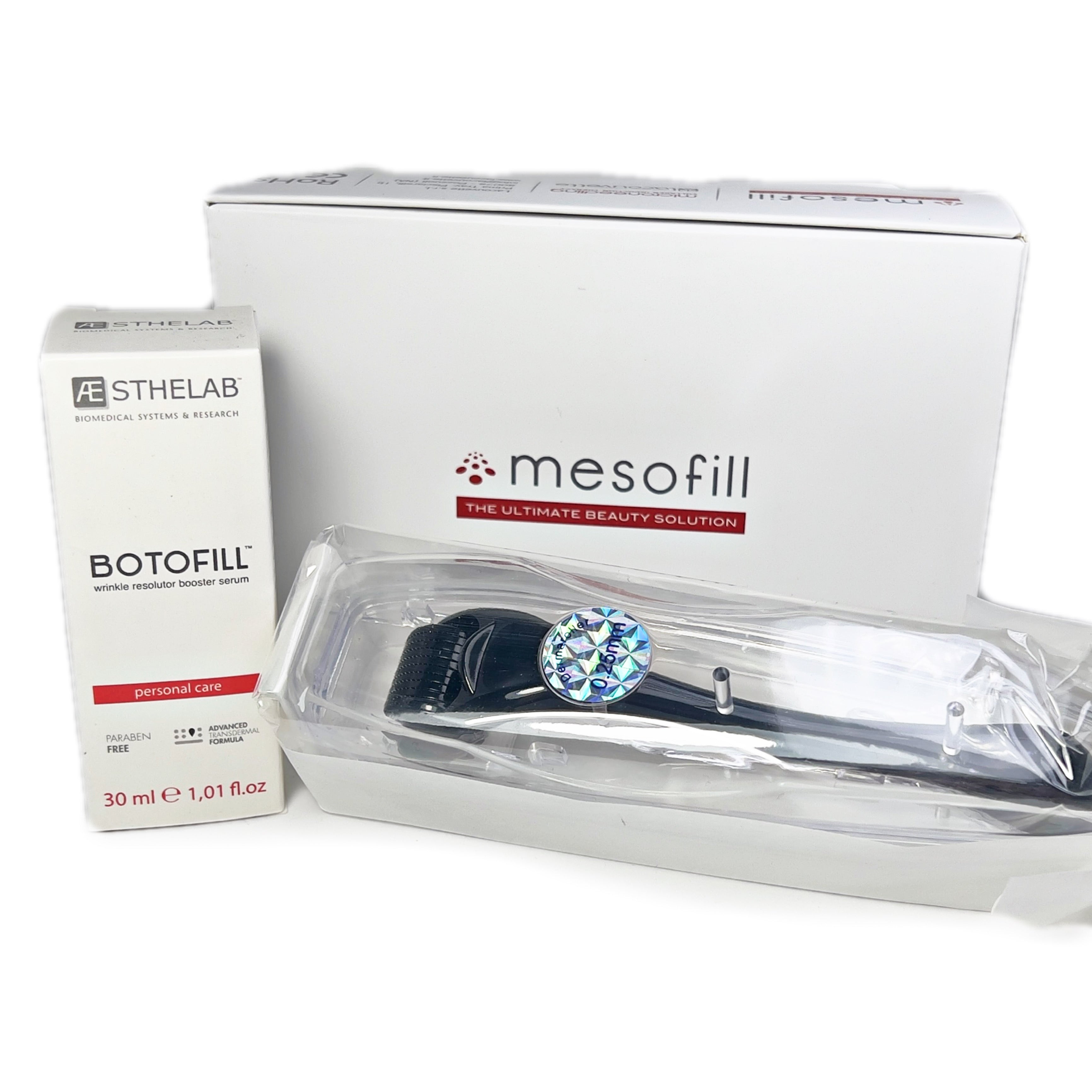KIT Botofill - Anti rughe Microneedling mesofill – conf. Dermaroller da 0,25+ siero