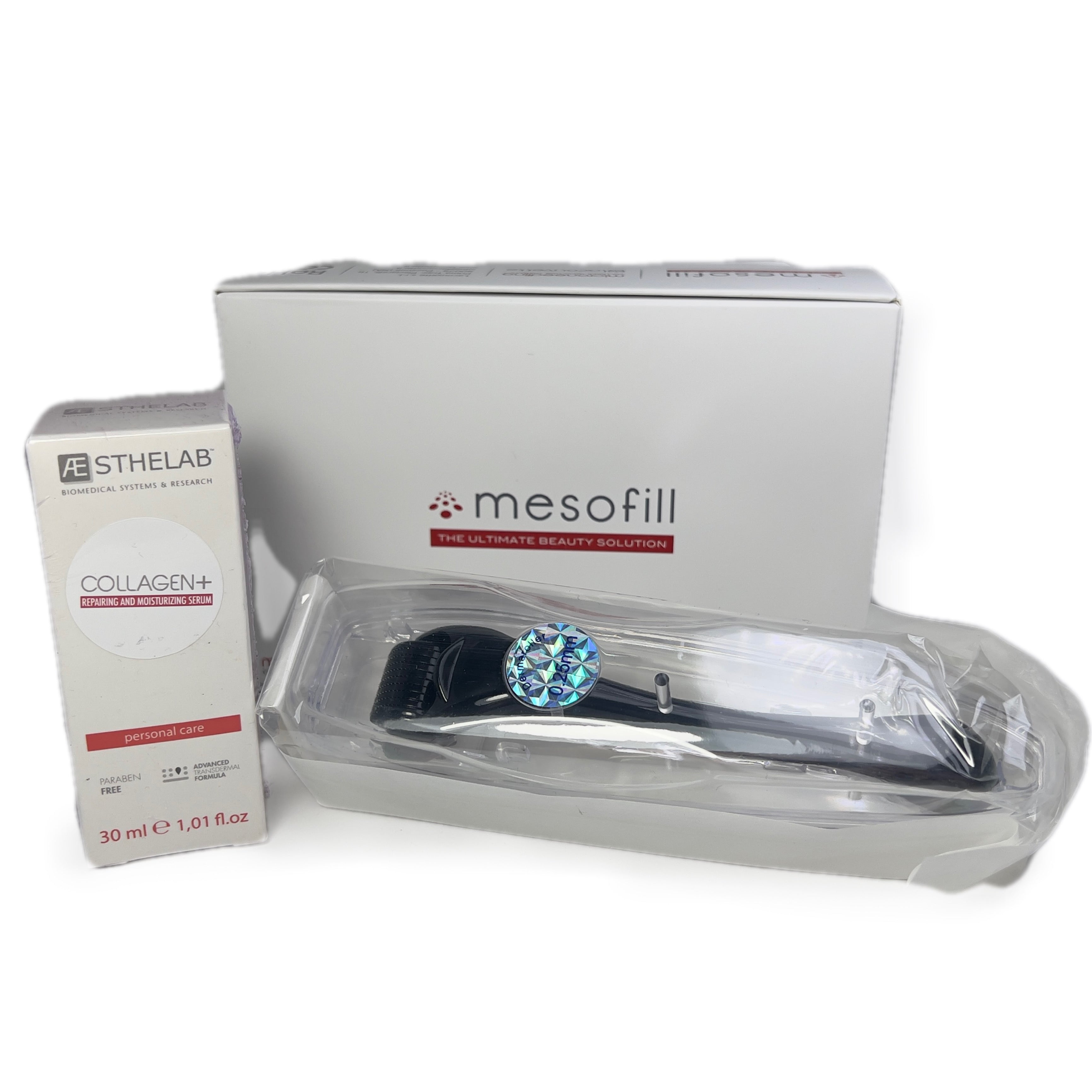 KIT Collagen+ 
Biorivitalizzante Microneedling mesofill – conf. Dermaroller da 0,25+ siero