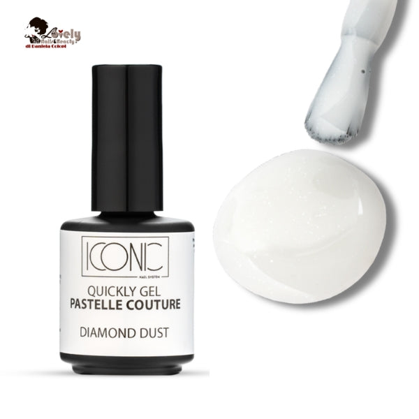 Quickly - Gel In Bottiglietta - Pastell Couture - Diamond Dust - ICONIC Nail System