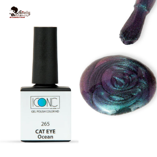Gel Polish - 265 - GEL HD - CAT EYE OCEAN - ICONIC Nail System - 10 ML