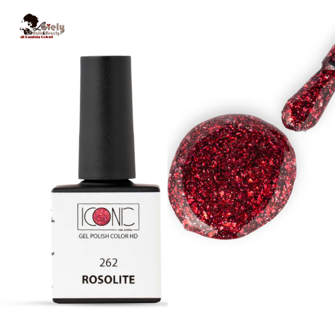 Gel Polish  - 262 - Color HD - Rosolite -  ICONIC Nail System - 10 ml