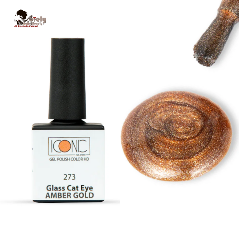 Gel Polish - 273 - GEL HD - CAT EYE AMBER GOLD  - ICONIC Nail System