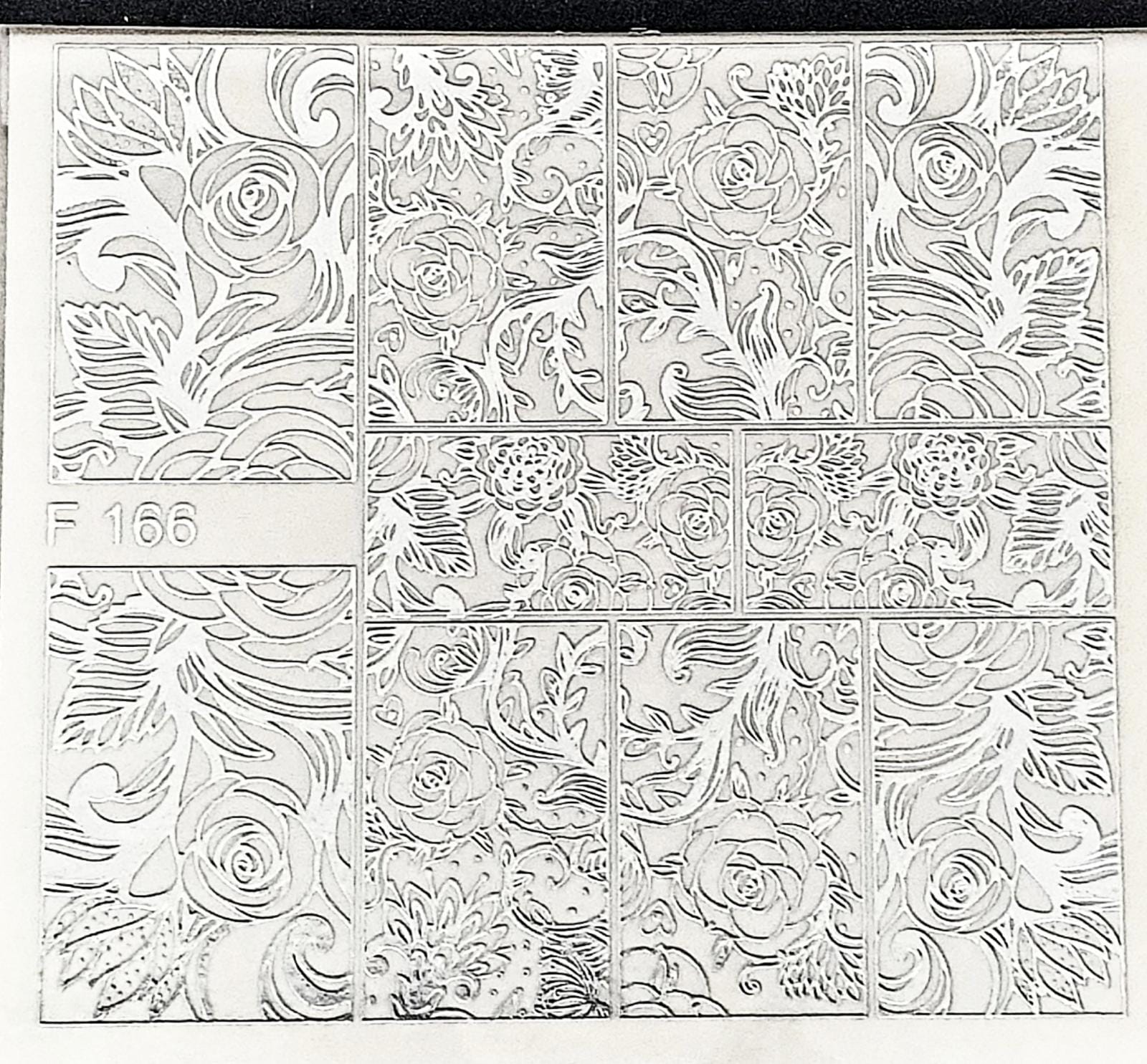 Water Decals F166 SILVER