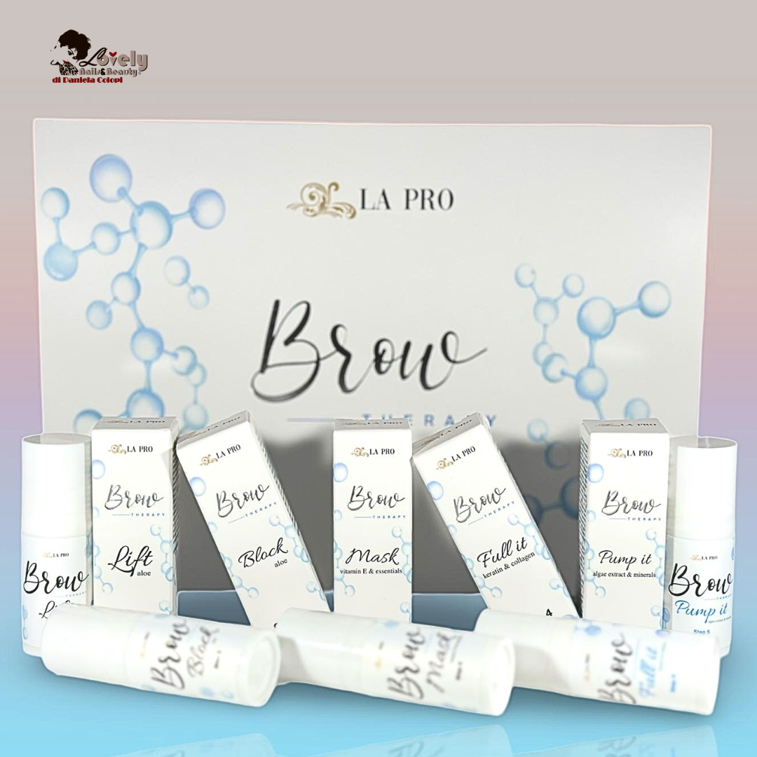 LAPRO - Kit Laminazione Sopracciglia / Ciglia 5 Step Maxi con Set Pennelli