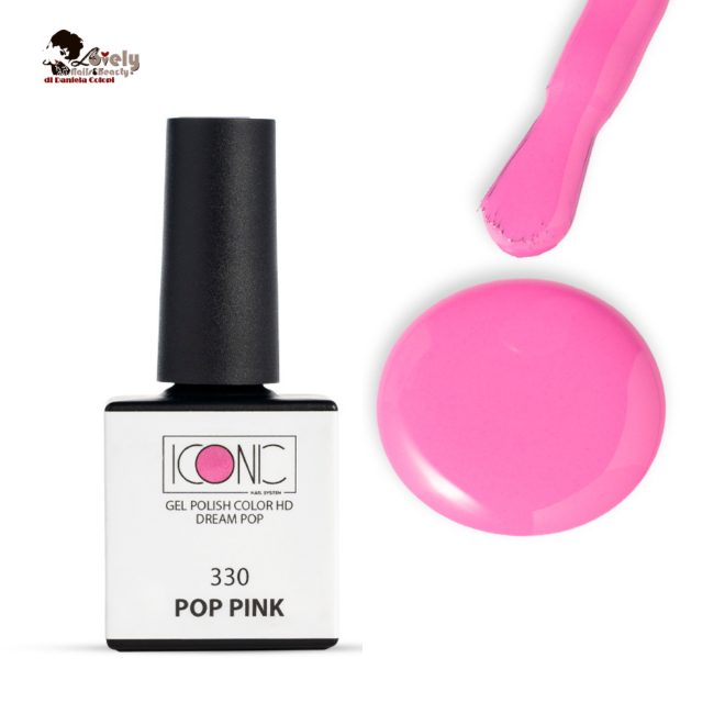 Gel Polish Color HD - 330 POP PINK - ICONIC Nail System - 10 ml