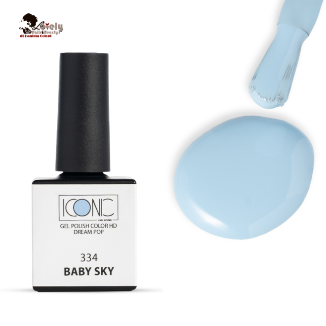 Gel Polish Color HD - 334 BABY SKY - ICONIC Nail System - 10 ml