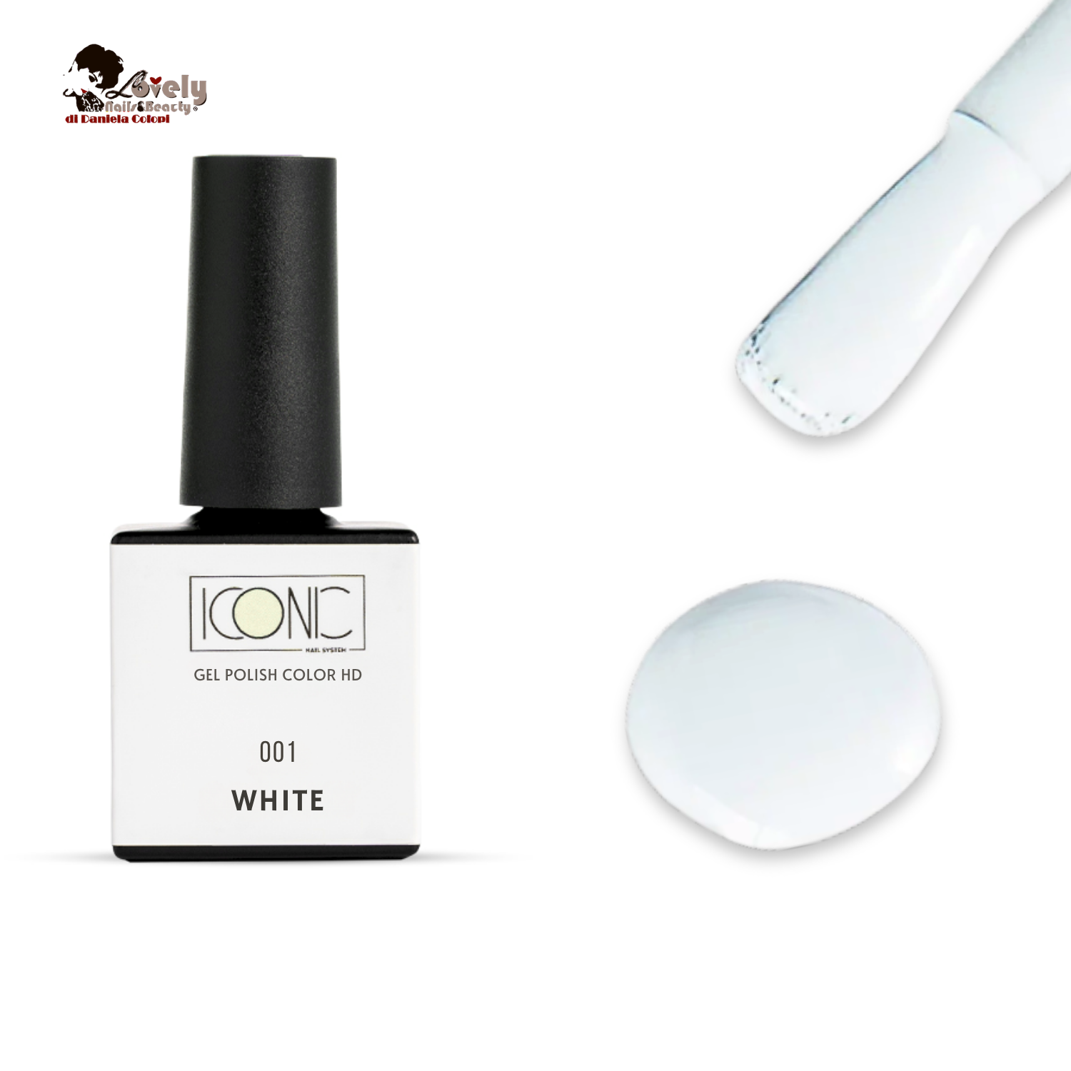 Gel Polish 001 - WHITE - ICONIC Nail System - 10 ml