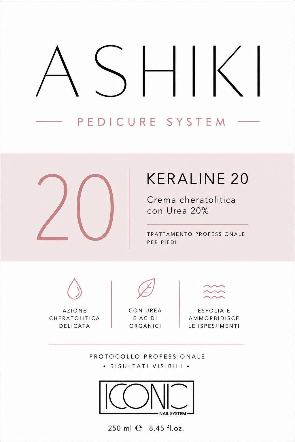 Ashiki - Pedicure system - Keraline 20 - 20% Urea - 250 ml