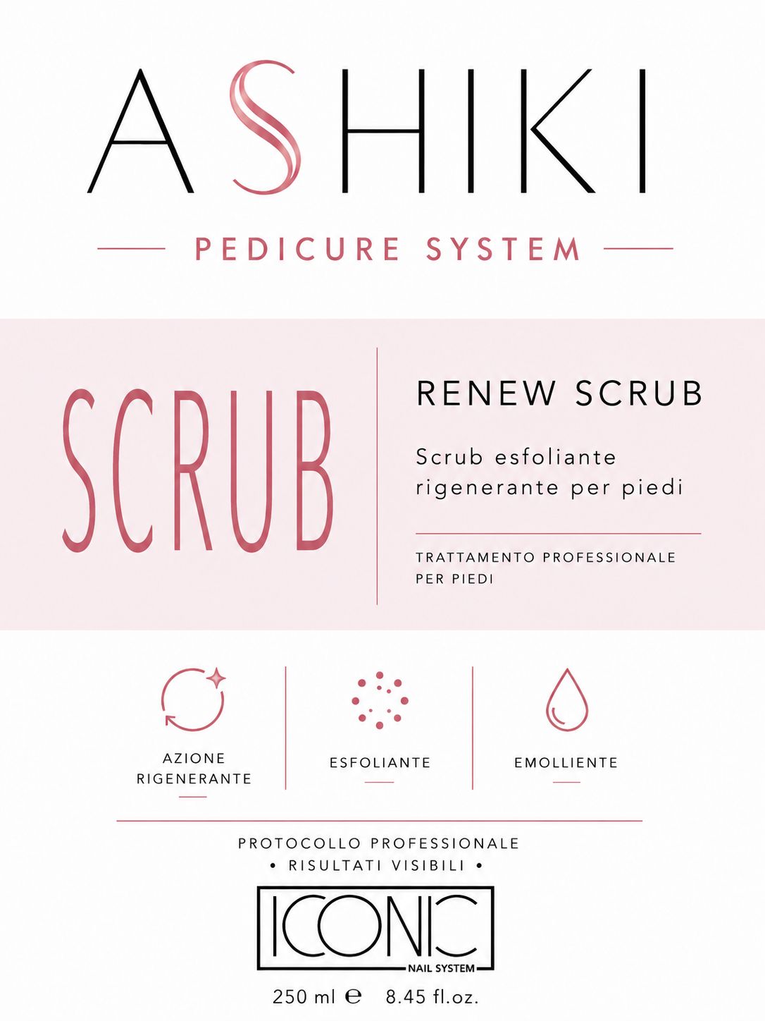Ashiki - Pedicure system - Renew Scrub - 250 ml