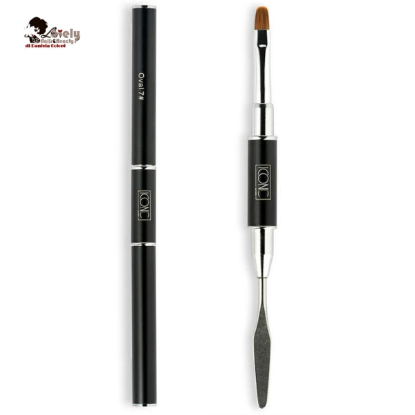 Pennello Gel duble -  Oval 7 + Spatola - CONIC Nail System