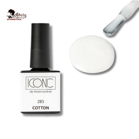 Gel Polish Color HD Lingerie 285 -  Cotton (bianco Lattiginoso) - ICONIC Nail System - 10 ml