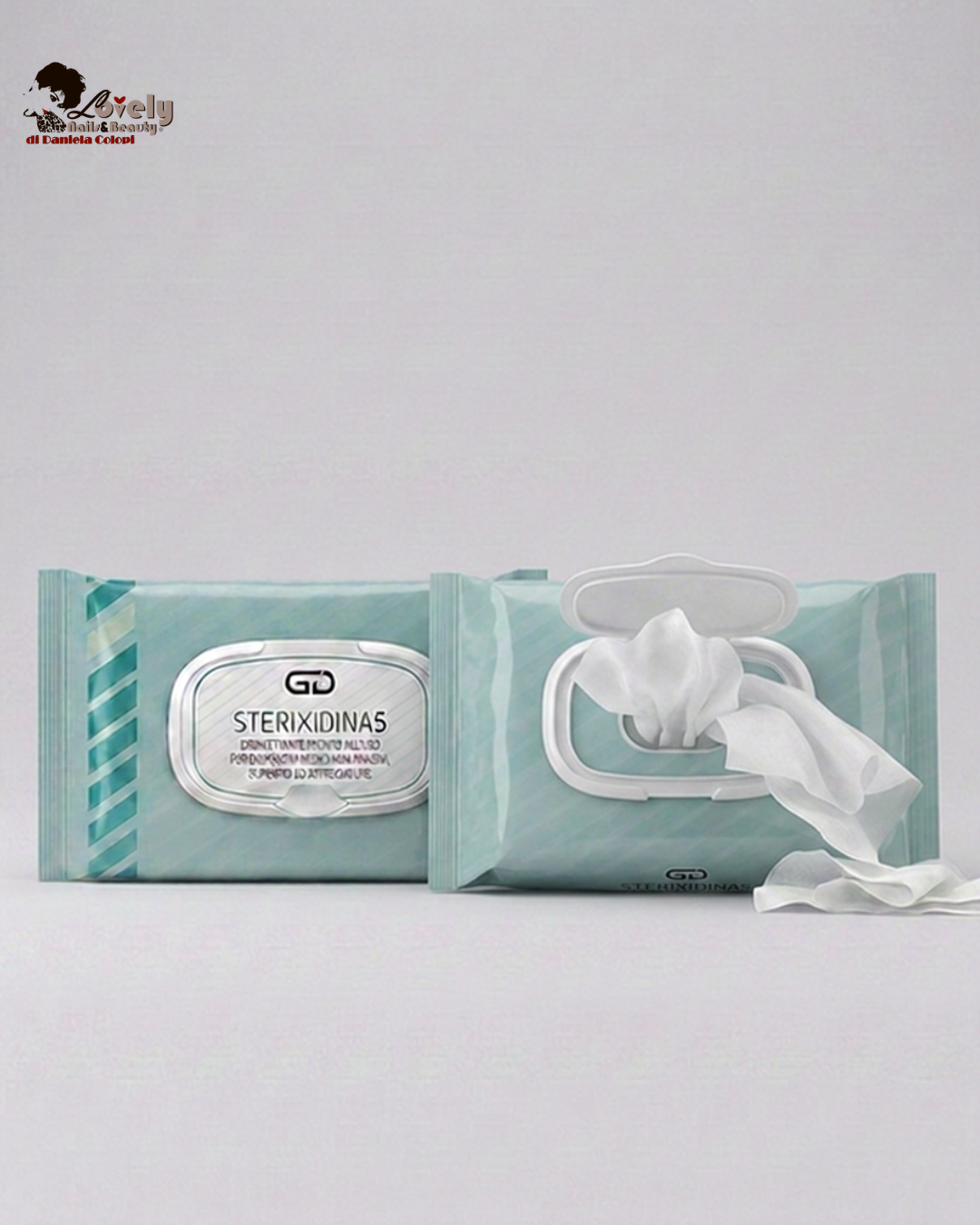 Golmar GD Sterixidina5 - Salviette Detergenti Disinfettanti - 80 Salviette