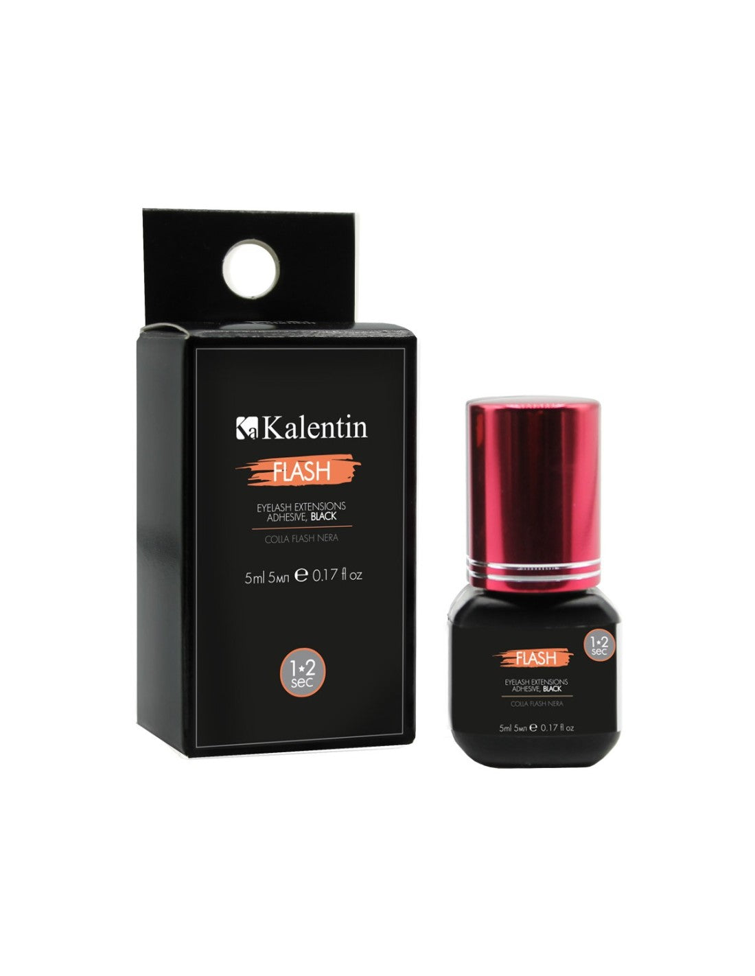 Kalentin - Colla Flash Nera per Extension Ciglia - 5ml