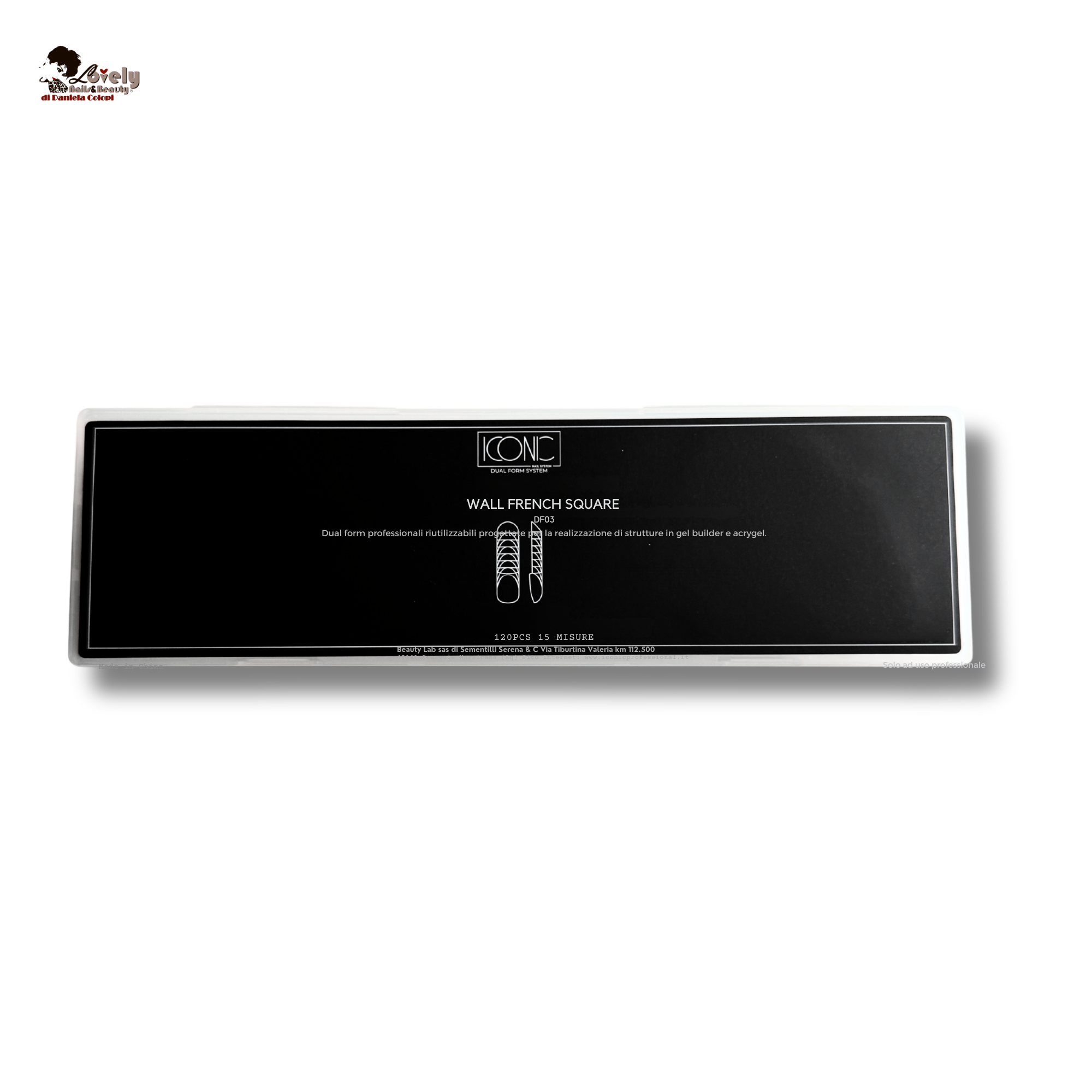 Dual Form - WALL FRENCH SQUARE DF03 - 15  misure 120 pzz - Iconic Nail System