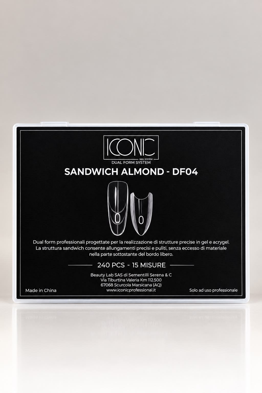 Dual Form - Sandwich Almond - DF04 - 15  misure 240 pzz - Iconic Nail System