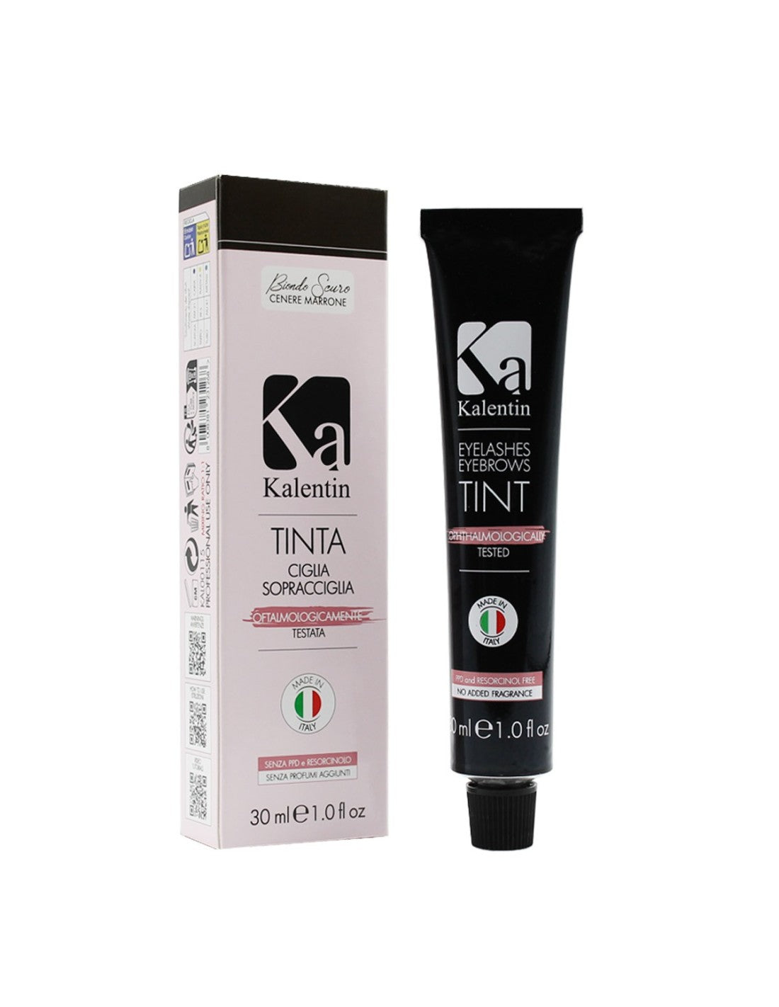 KALENTIN TINTA BIONDO SCURO CENERE MARRONE - Per Ciglia e Sopracciglia (30ml)