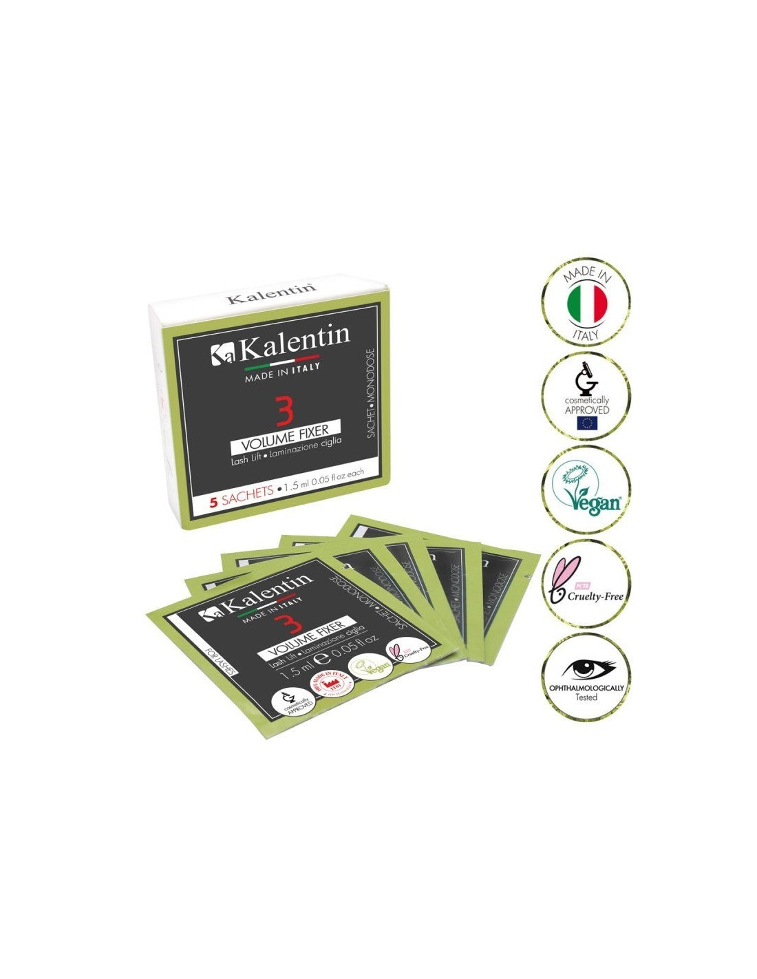KALENTIN VOLUME FIXER VEGANO - Step 3 Fissaggio Laminazione (5 Monodosi da 1,5ml)