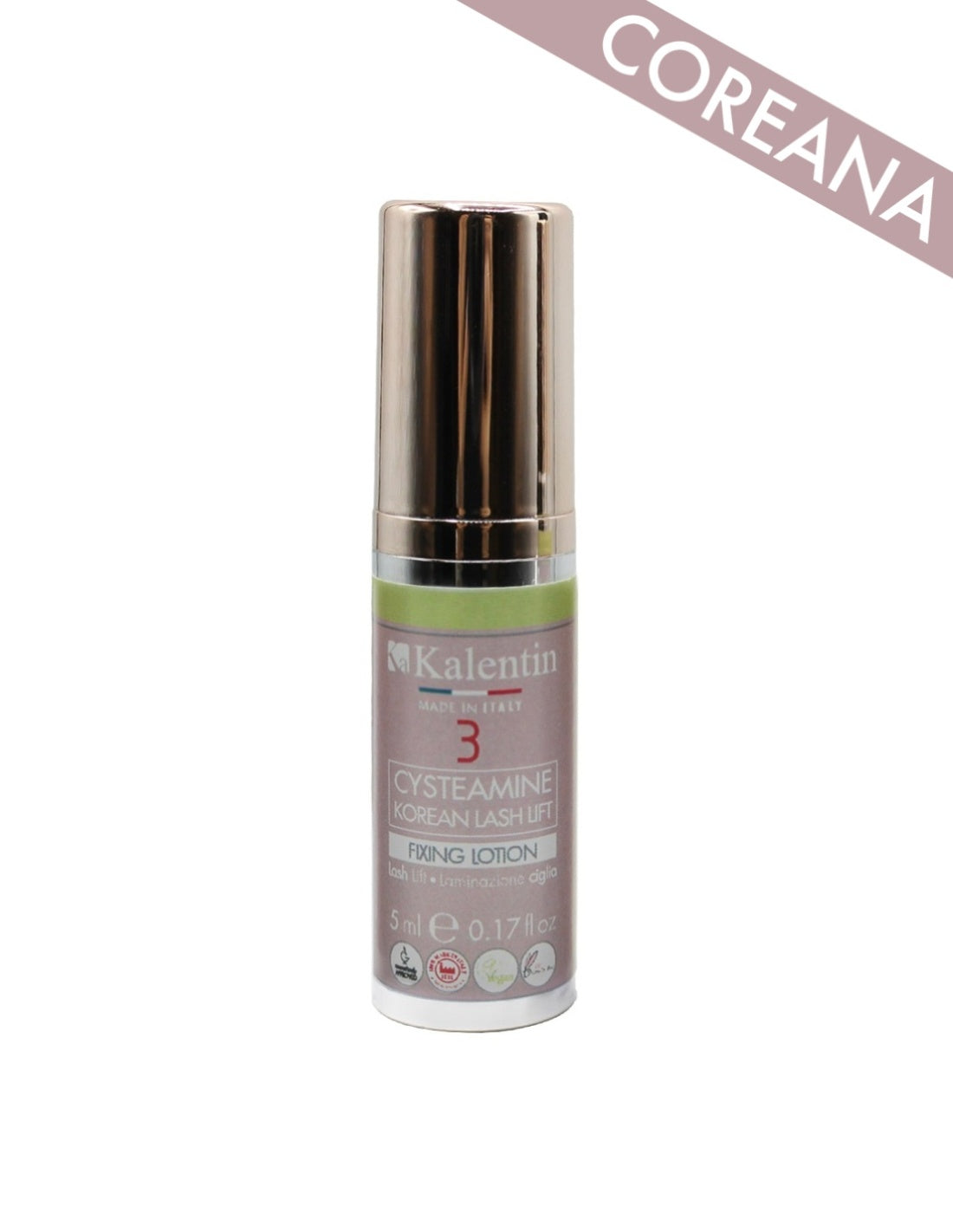 Kalentin Moisturising Serum Vegano Airless 5ml - Step 4 Finale Laminazione Ciglia Coreana