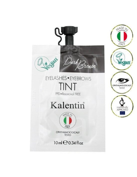 KALENTIN - TINTA IBRIDA CIGLIA E SOPRACCIGLIA EFFETTO HENNE - CASTANO SCURO - 10ML