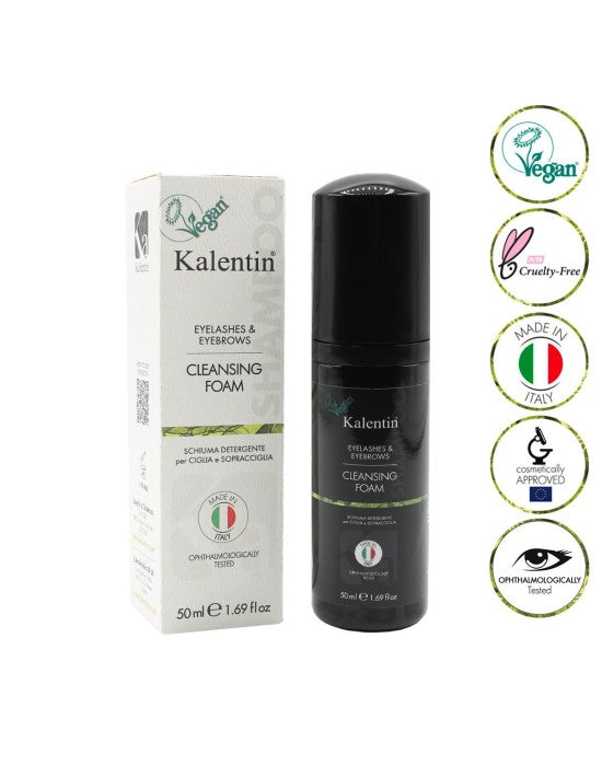 KALENTIN - SCHIUMA DETERGENTE VEGANA CIGLIA E SOPRACCIGLIA - 50ML