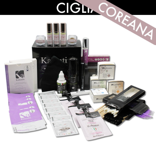 MAXI KIT COREANO  laminazione ciglia-tinta ciglia  KALENTIN : Cysteamine Korean Lash Lift